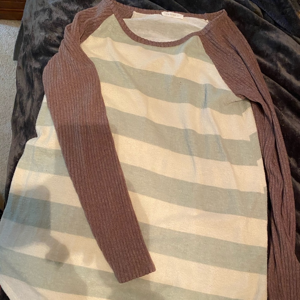 Brown and cream long sleeve